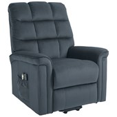 Alabama Single Motor Lift Chair  Grey Leather 