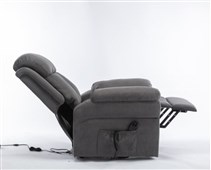 Texas DM Lift ChairLeather Dark Grey